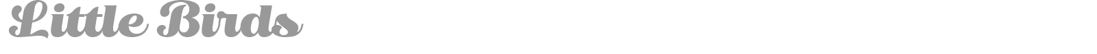 Little Birds font preview